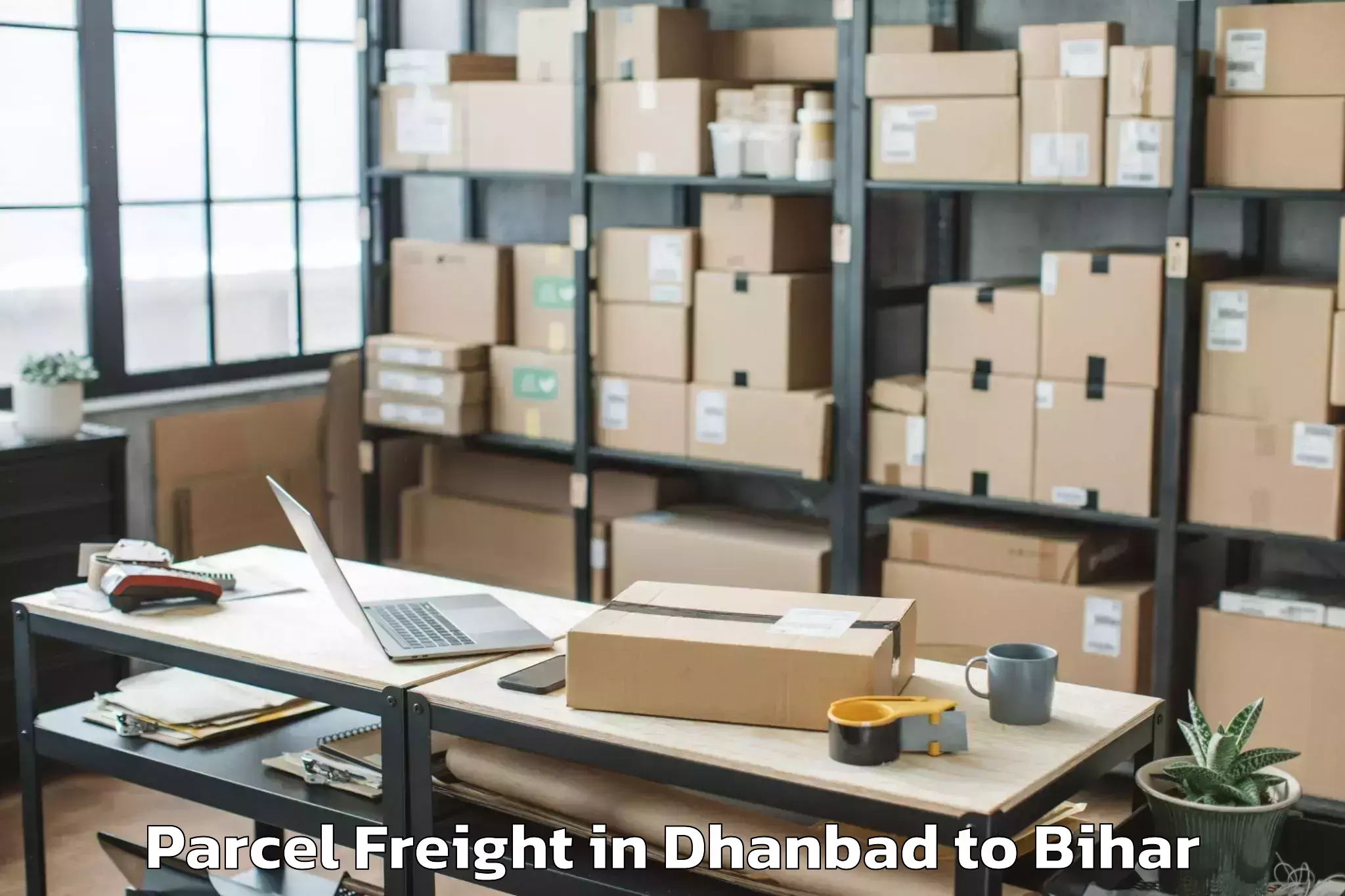 Easy Dhanbad to Kurtha Parcel Freight Booking